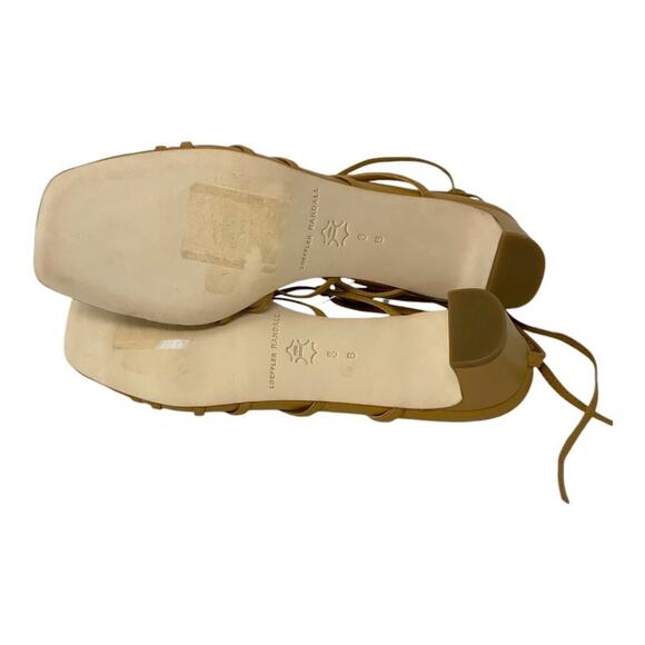 Loeffler Randall Lola Ankle Tie Sandal Honey Size 8 NWT $295 MSRP - Picture 7 of 7